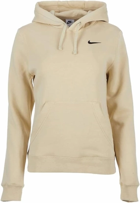 Nike Womens Pullover Fleece Hoodie (Vegas Gold, Medium)