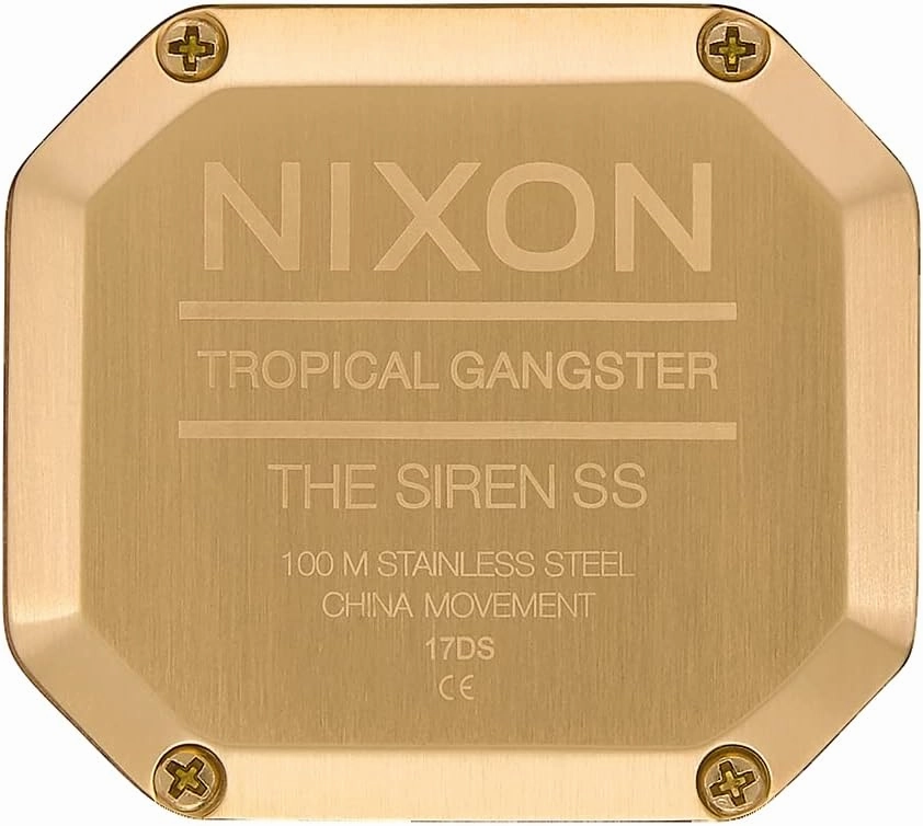 NIXON Siren SS A1211-100m Water Resistant Women's Digital Sport Watch (36mm Watch Face, 18mm-16mm Silicone Band)