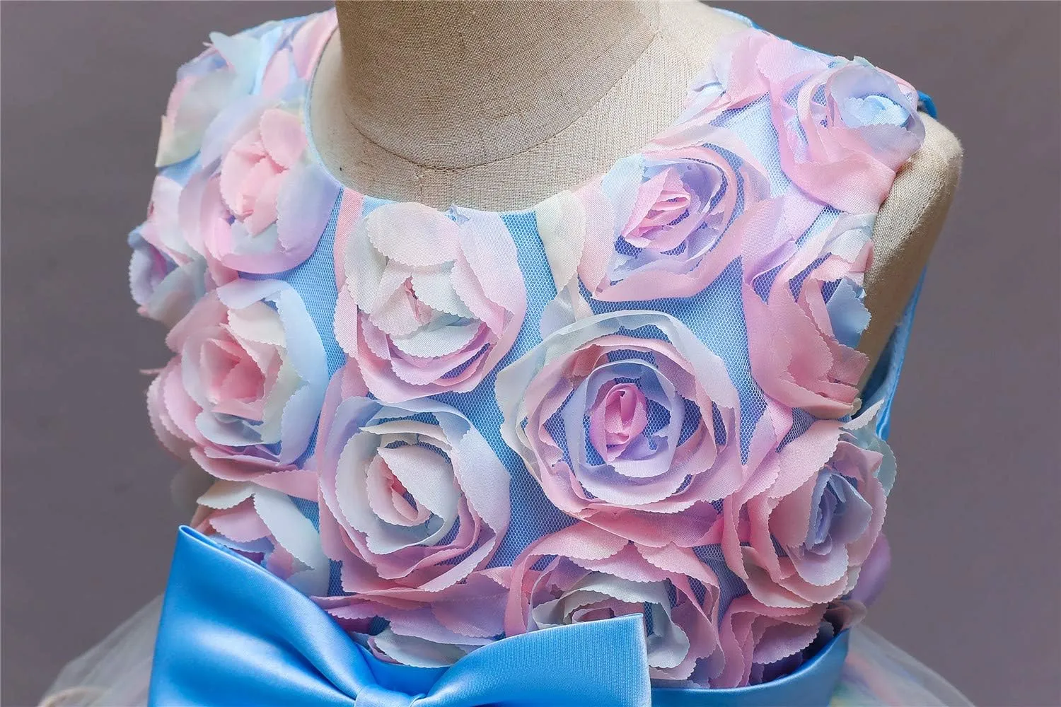 NNJXD Flower Girl Dress Kids Ruffles Lace Party Wedding Dresses