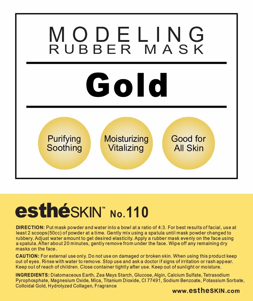 No.110 Gold Modeling Mask Powder for Professional Facial Treatment, 35 Oz. (2 pack)