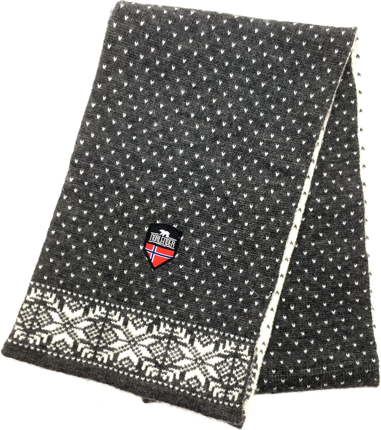 Norlender 100% Norwegian Wool Dot Print Scarf
