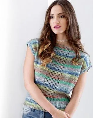 Noro Mirai, 08 - Browns-Turquoise-Lime-Red-Gold