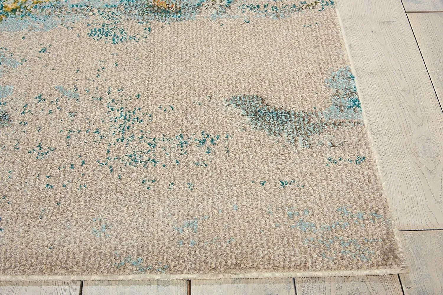 Nourison Celestial Modern Abstract Sealife 7'10'' x 10'6'' Area-Rug, Easy-Cleaning, Non Shedding, Bed Room, Living Room, Dining Room, Kitchen (8x10)
