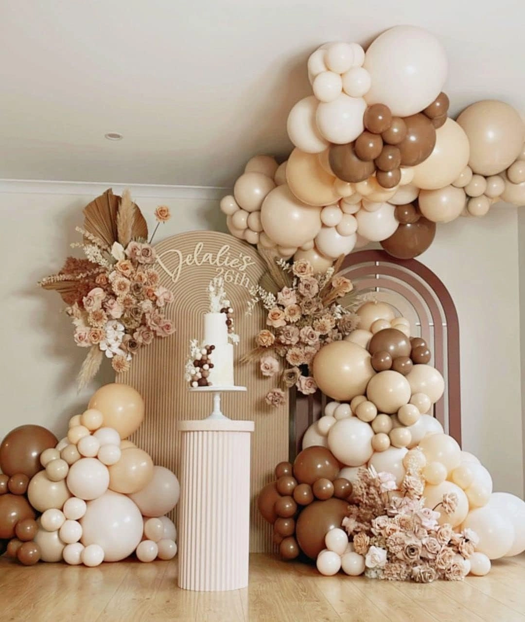 Nude Beige Balloon Double Stuffed Tan Brown Balloons Garland Different Sizes Latex Apricot Balloons Arch Kit for Neutral Baby Shower Jungle Theme Woodland Teddy Bear Birthday Boho Party Decorations