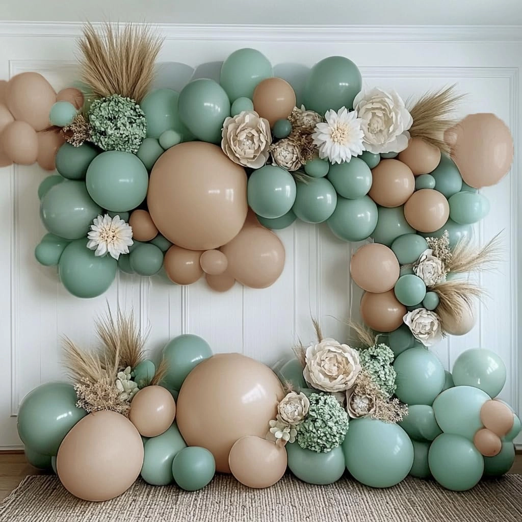 Nude Beige Balloon Double Stuffed Tan Brown Balloons Garland Different Sizes Latex Apricot Balloons Arch Kit for Neutral Baby Shower Jungle Theme Woodland Teddy Bear Birthday Boho Party Decorations