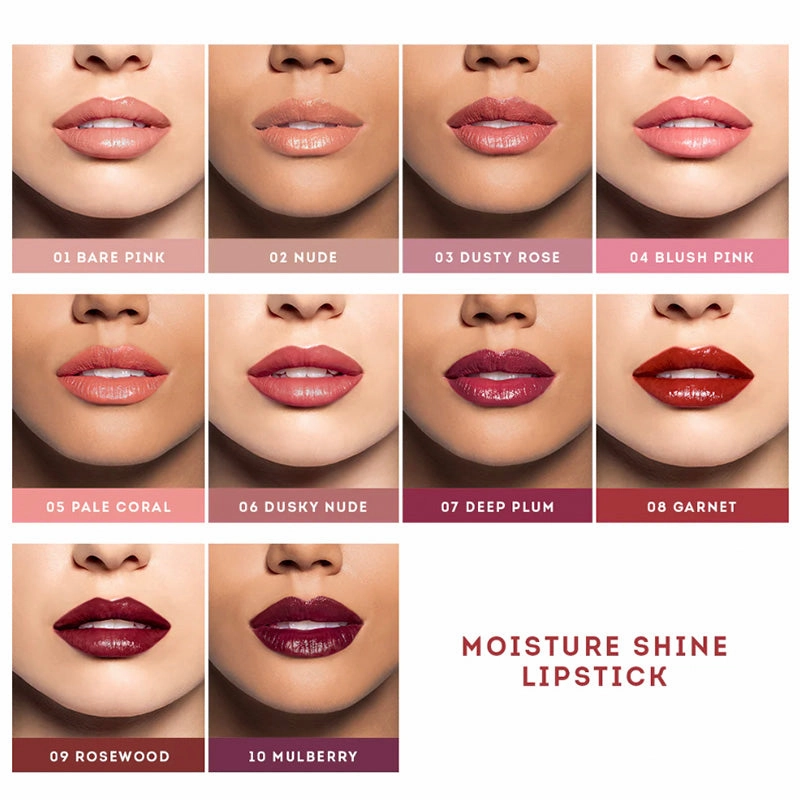 Nude By Nature Moisture Shine Lipstick - 05 Pale Coral