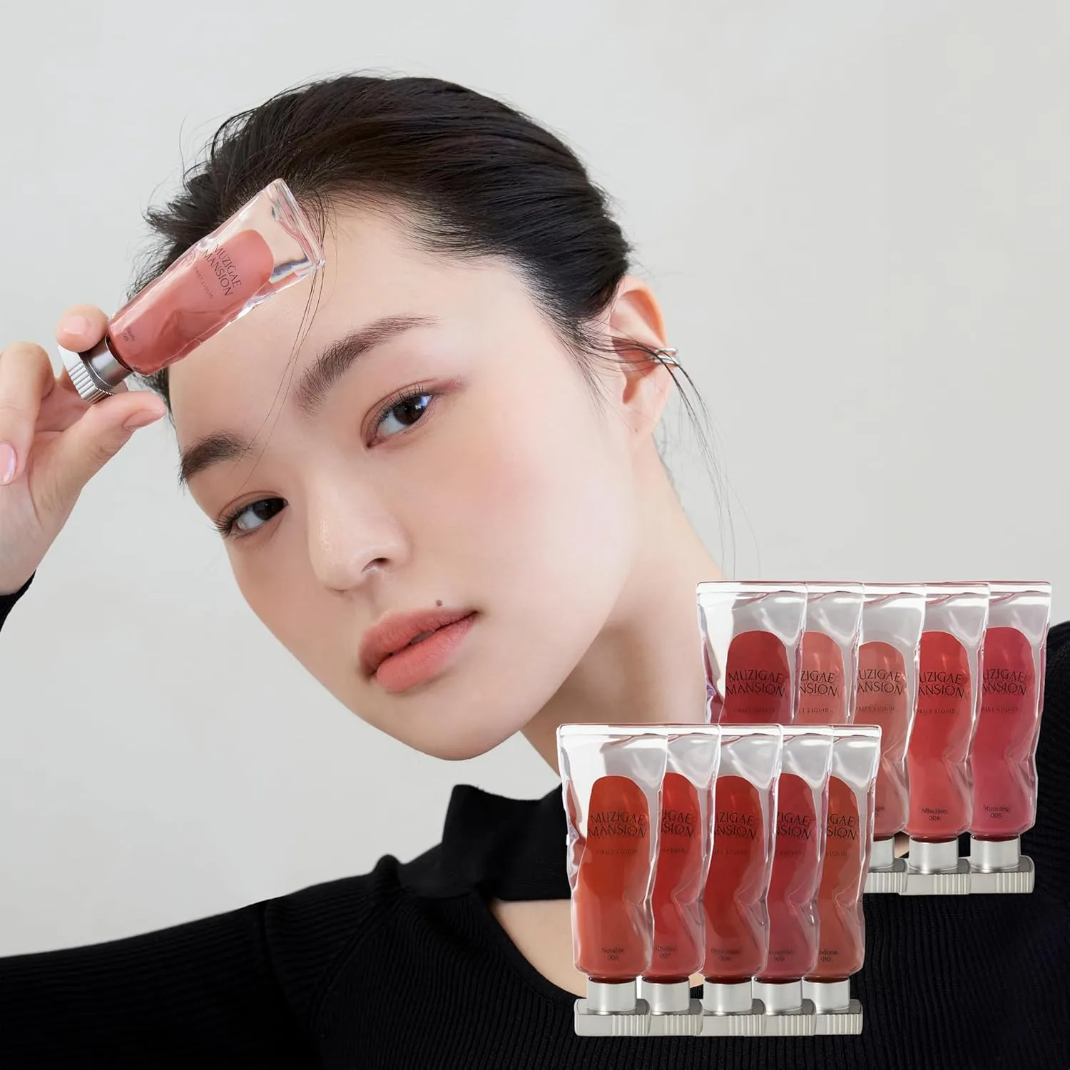 Objet Lip Stain (Unique Paint Tube Design) – Velvet Matte Tint, Long-Lasting Waterproof Lipstick, Hydrating Korean Makeup, Red & Rose Gloss, K-Beauty Tinted Lipstain (13 APPEAL)