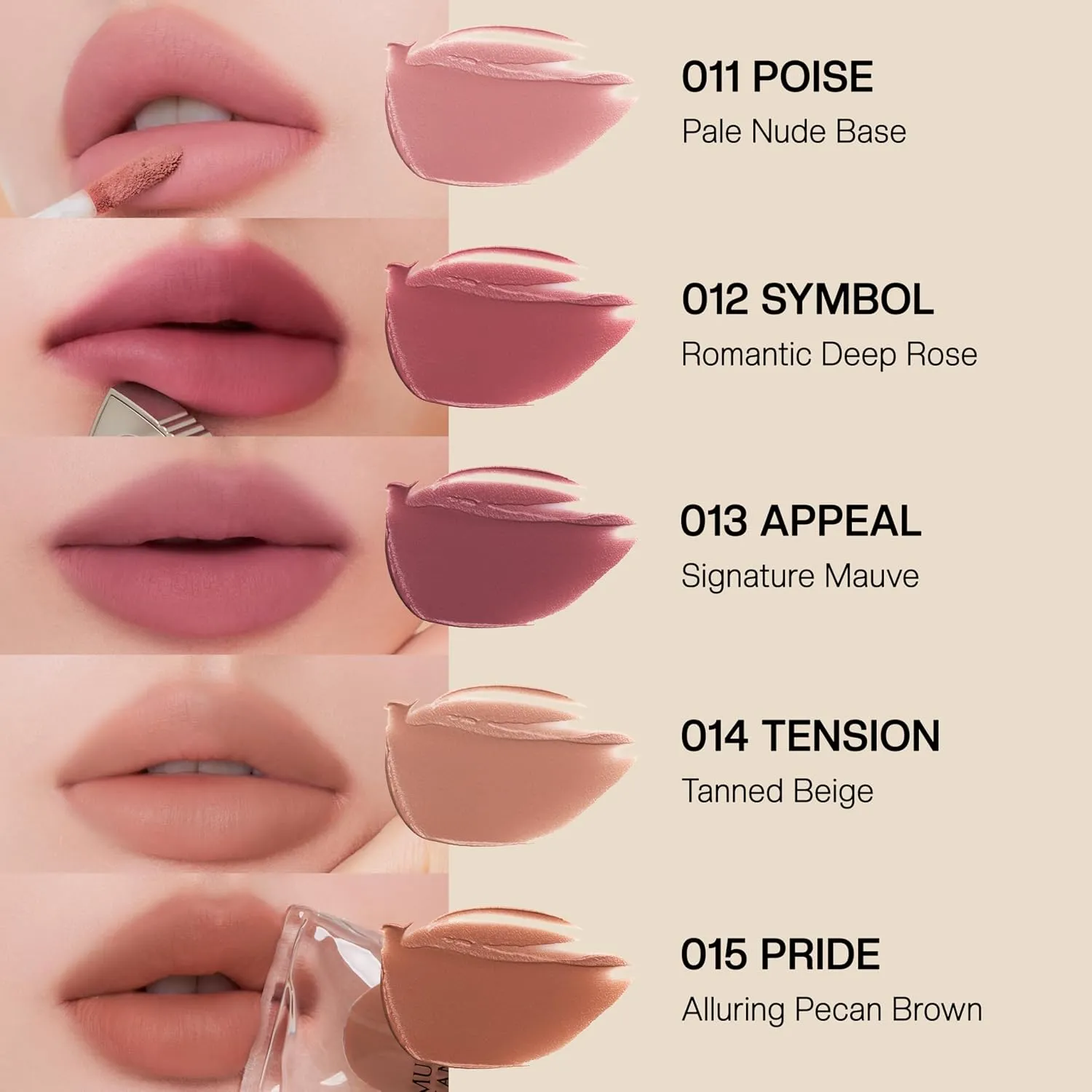Objet Lip Stain (Unique Paint Tube Design) – Velvet Matte Tint, Long-Lasting Waterproof Lipstick, Hydrating Korean Makeup, Red & Rose Gloss, K-Beauty Tinted Lipstain (13 APPEAL)