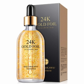 Ofanyia 24k Gold Foil Hyaluronic Acid Essence Hydrating Smooth Fine Lines Anti Aging Remove Wrinkles Facial Serum 100ml