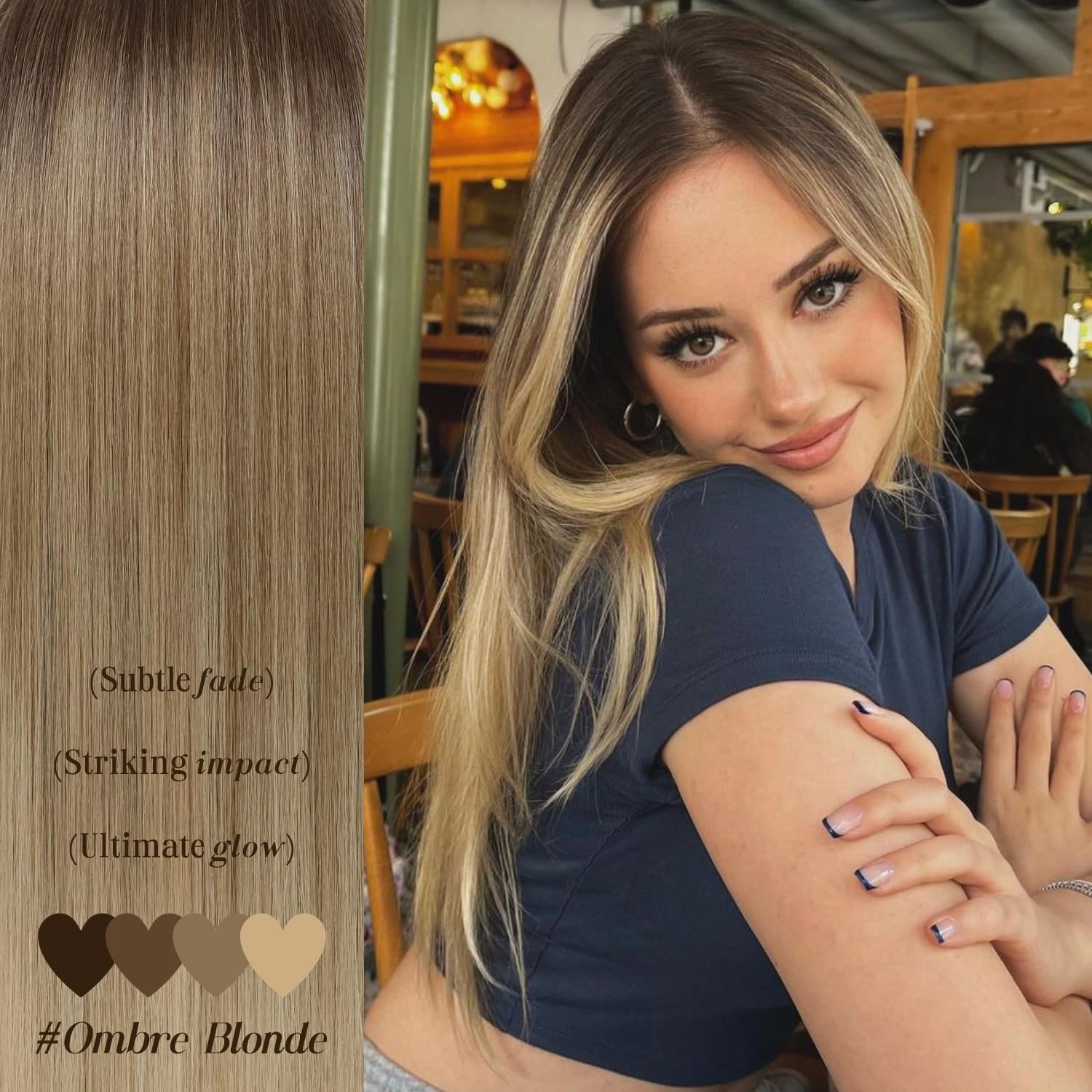 Ombre Blonde Lace Front Wig for Women Synthetic Lace Straight Wigs PrePlucked Ready to Wear Glueless Wig 13X5X1 Lace Wig Dirty Blonde 26inch