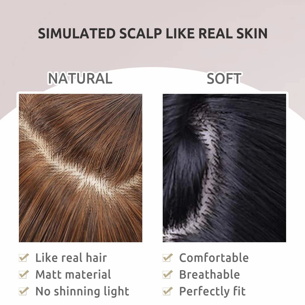 Onpep Natural Black Bob Wig with Bangs Short Straight Wigs for Black Women Shoulder Length Glueless Heat Resistant Synthetic Wigs