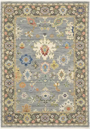Oriental Weavers Lucca Traditional Rug 846D1 in Blue Rectangle 1' 11" X 3'