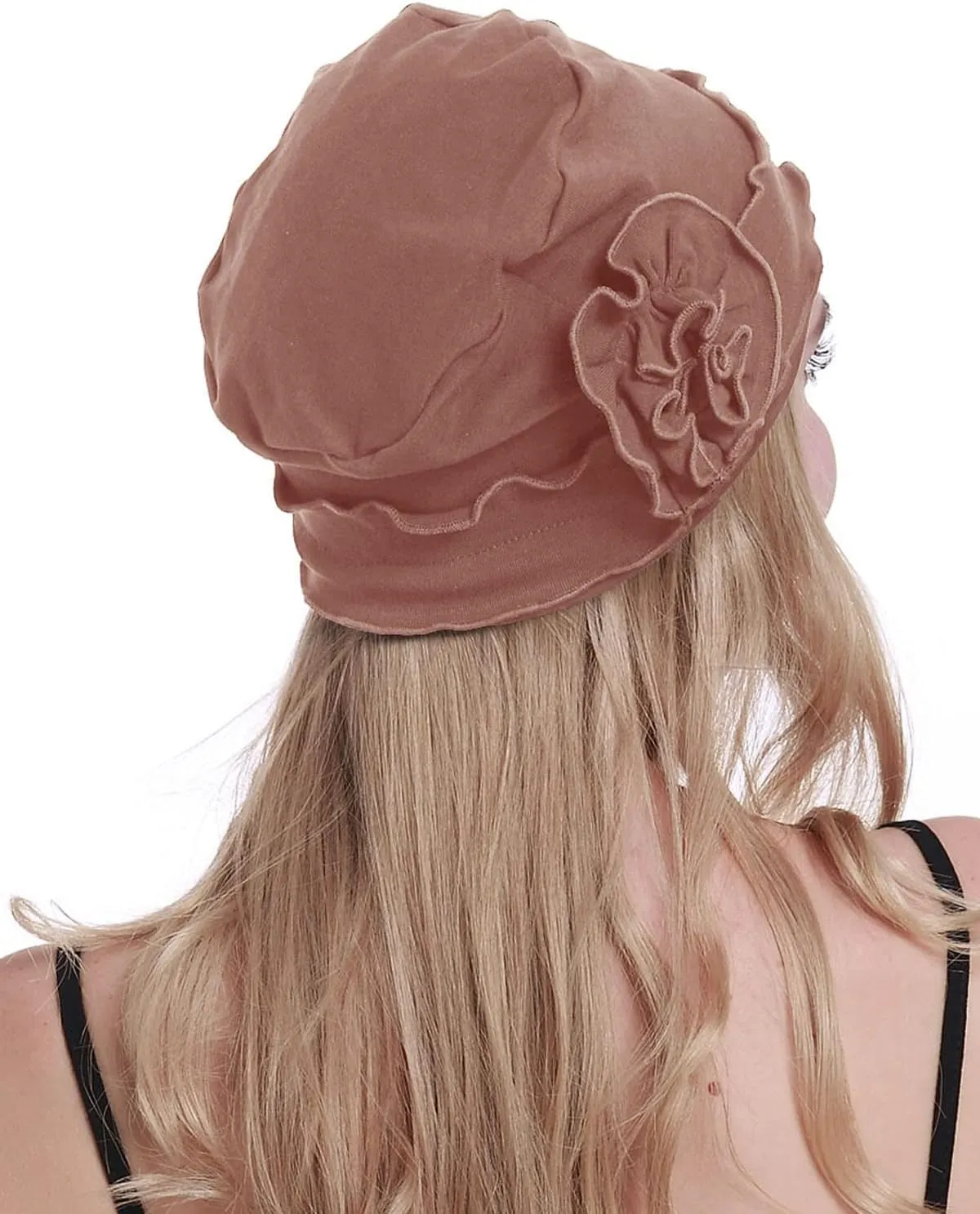osvyo Cotton Chemo Headwear Turban Cap for Women - Soft Elastic Beanie Hair Loss Sealed Packaging
