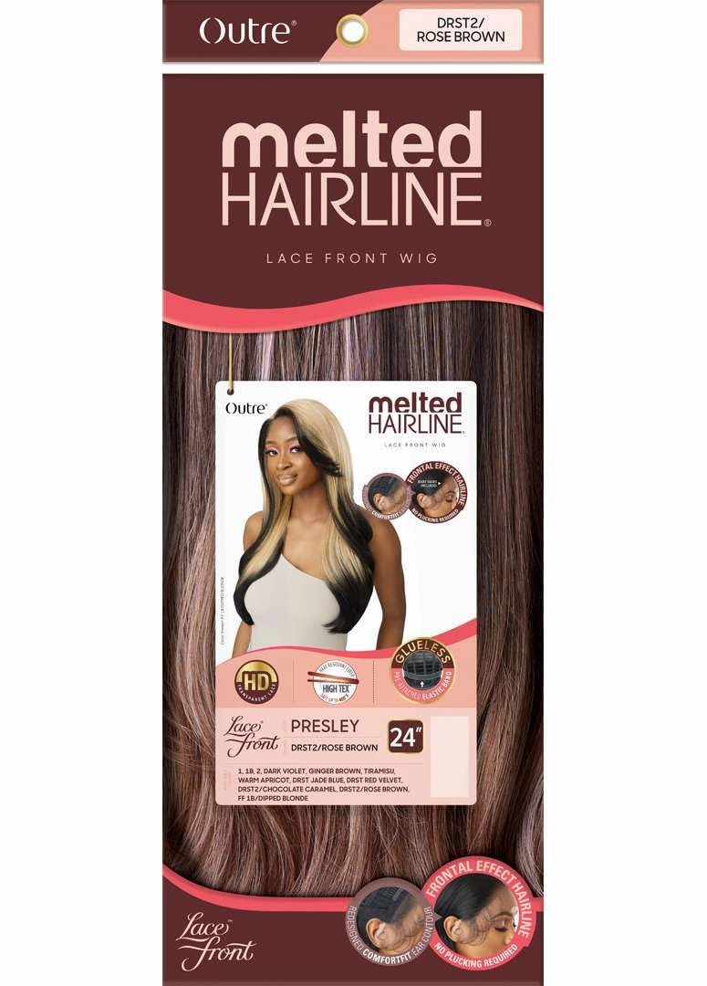 Outre Lace Front Wig - Melted Hairline - Presley (DRST2/ROSE BROWN)