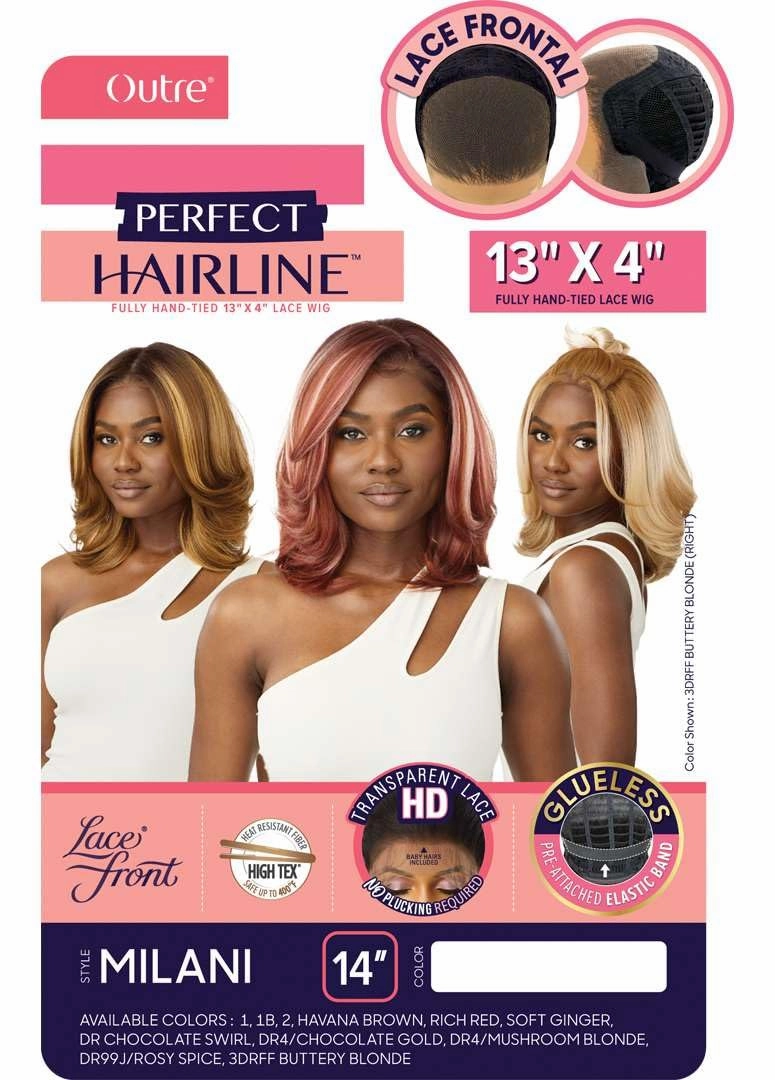 Outre Lace Front Wig - Perfect Hair Line 13X4 - Milani (DR4/CHOCOLATE GOLD)