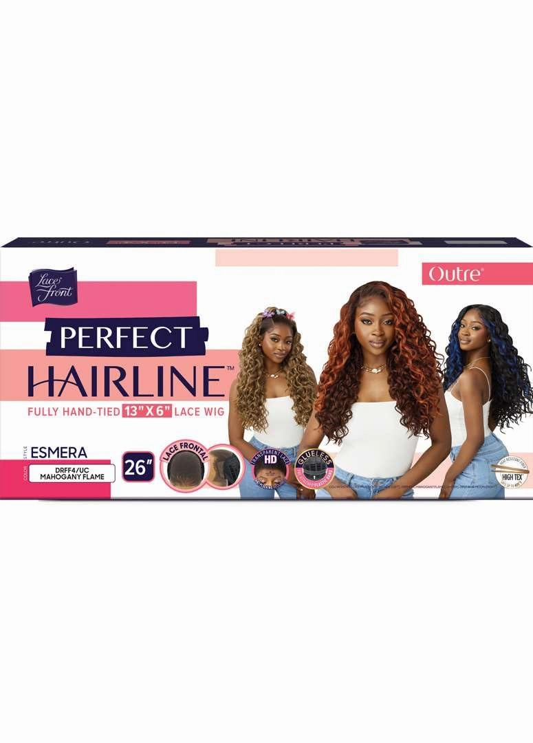 Outre Lace Front Wig - Perfect Hair Line 13X6 - Esmera (DR4/CHOCOLATE GOLD)