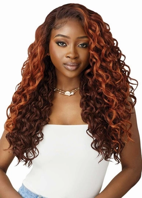 Outre Lace Front Wig - Perfect Hair Line 13X6 - Esmera (DR4/CHOCOLATE GOLD)