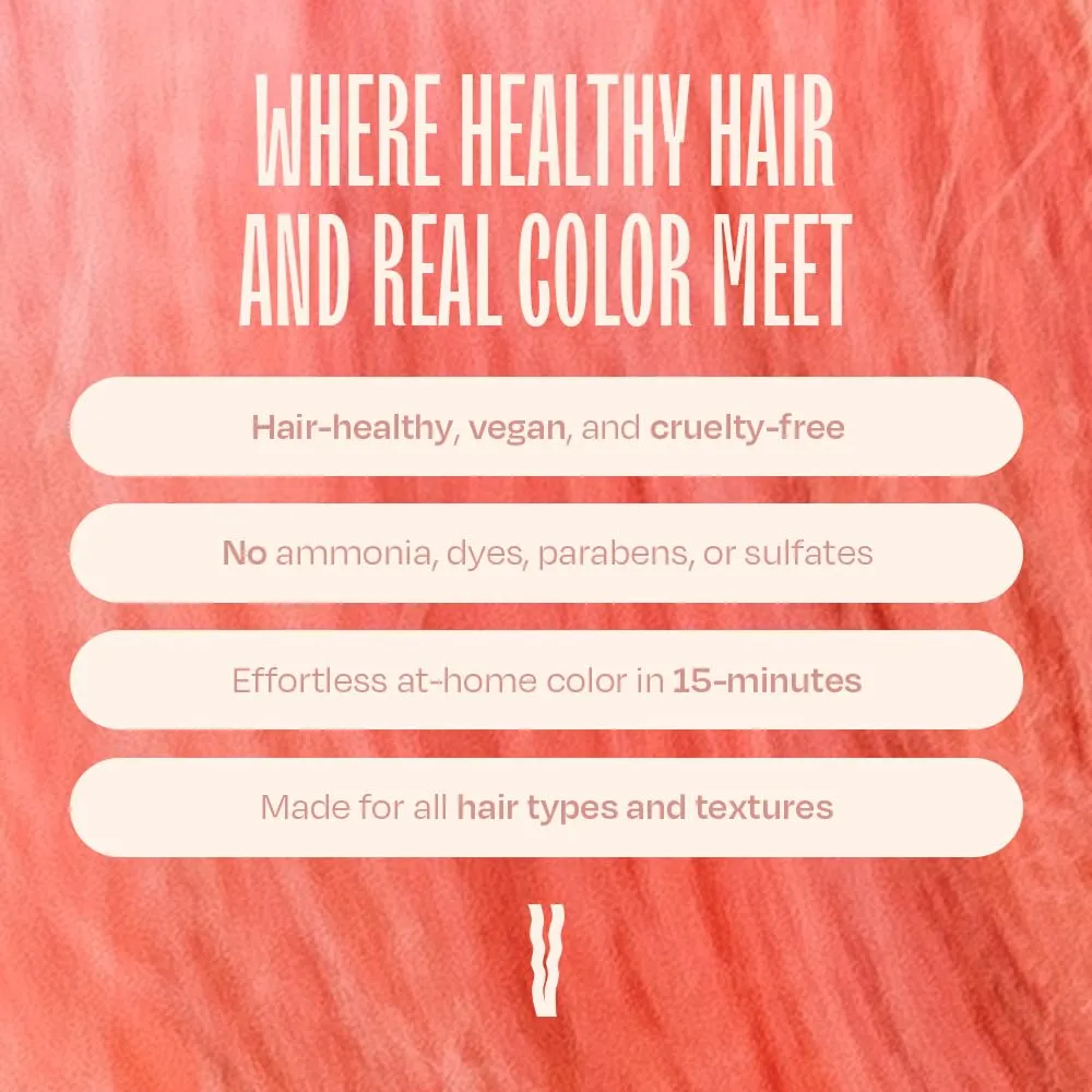 Overtone Daily Color Depositing Conditioner: 8oz Temporary Coloring Conditioner w/Shea Butter & Coconut Oil, Refresh Color & Prevent Fading, Vegan & Cruelty-Free, Rose Gold is Desert Rose