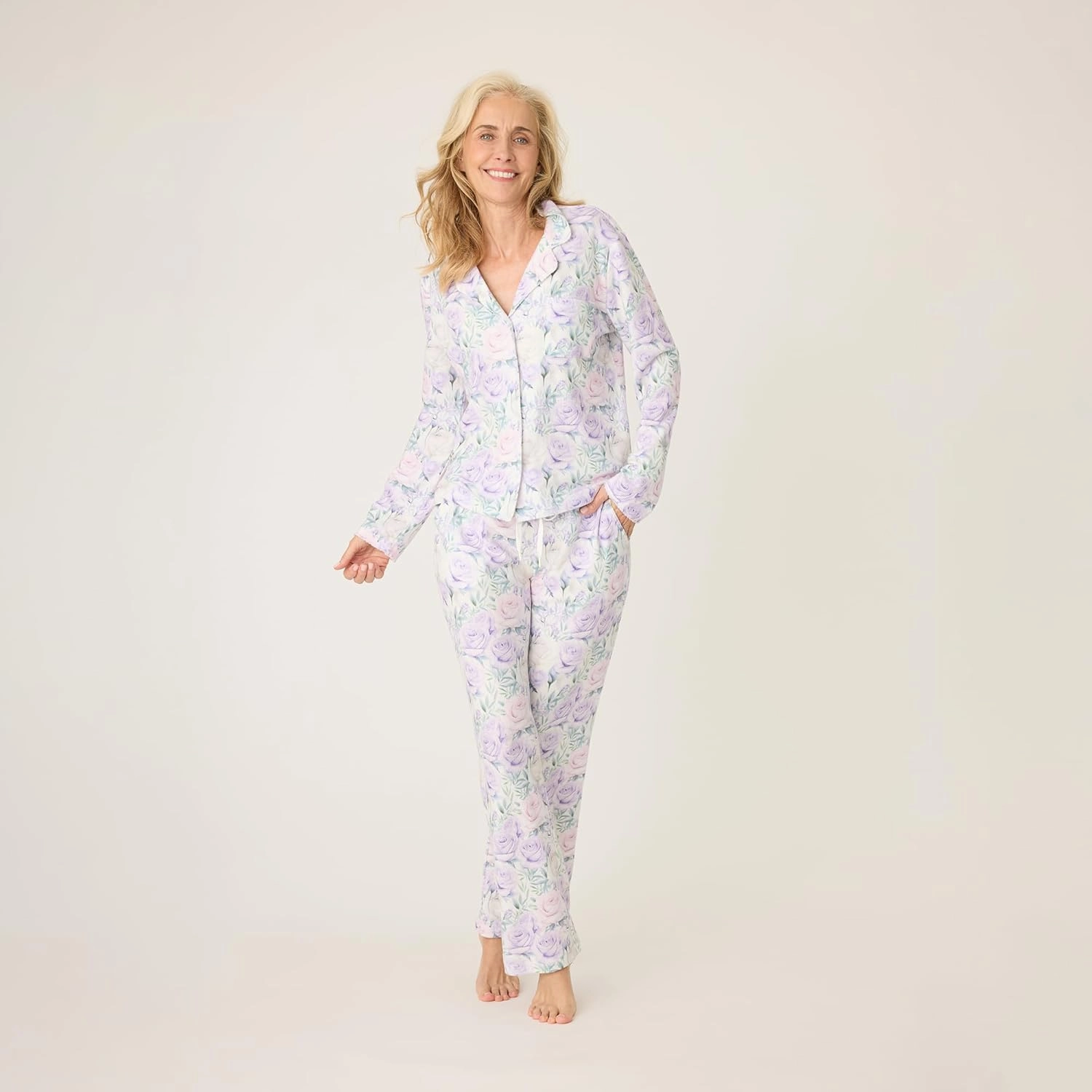 P.J. Salvage Women's Violet Rose Pajama Set