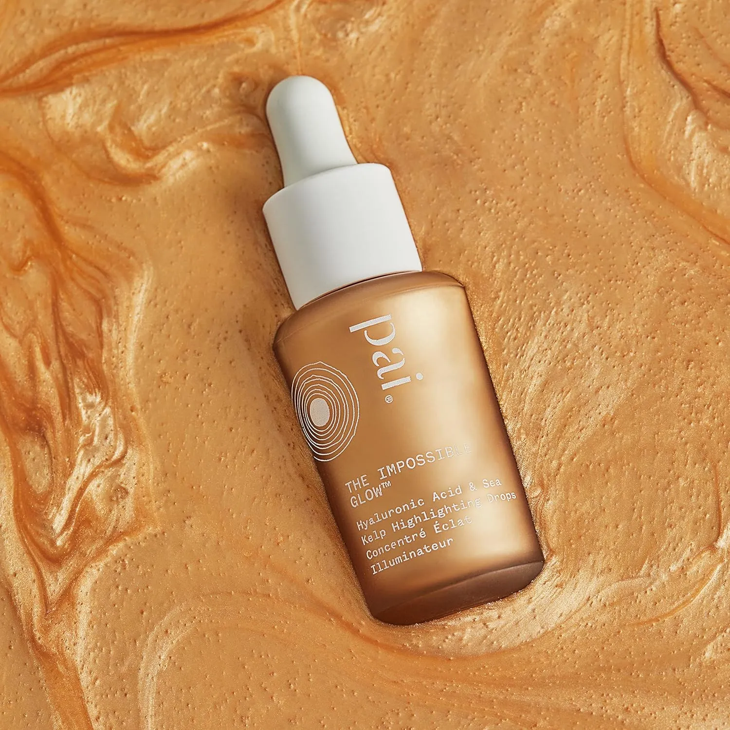 Pai Skincare - The Impossible Glow Organic Hyaluronic Acid   Sea Kelp Glow Drops | Natural, Vegan, Sensitive Skincare (Champagne, 1 fl oz | 30 ml)