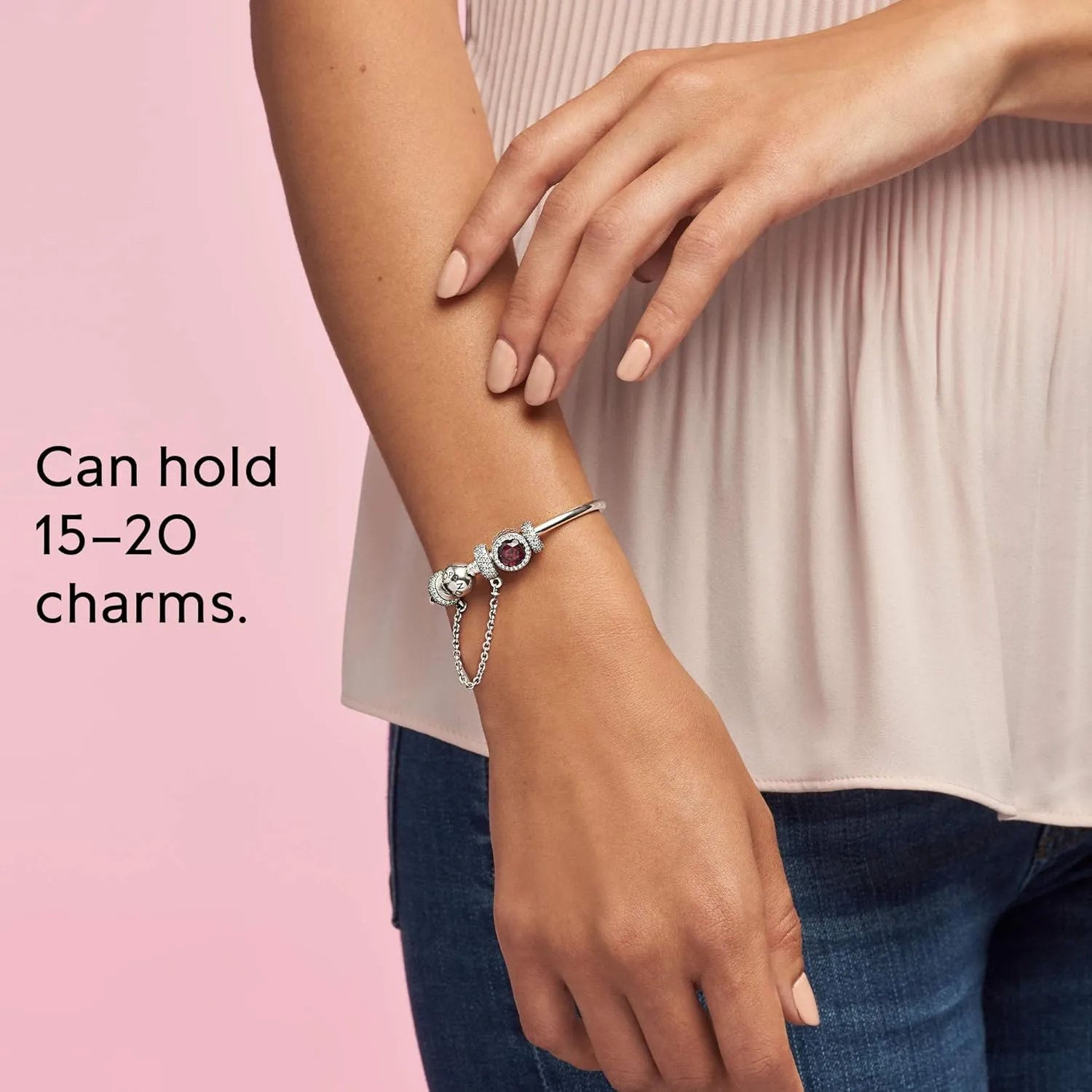 Pandora Moments Ball Clasp Bangle Bracelet - Gold Bracelet for Women - 14K Gold - With Gift Box