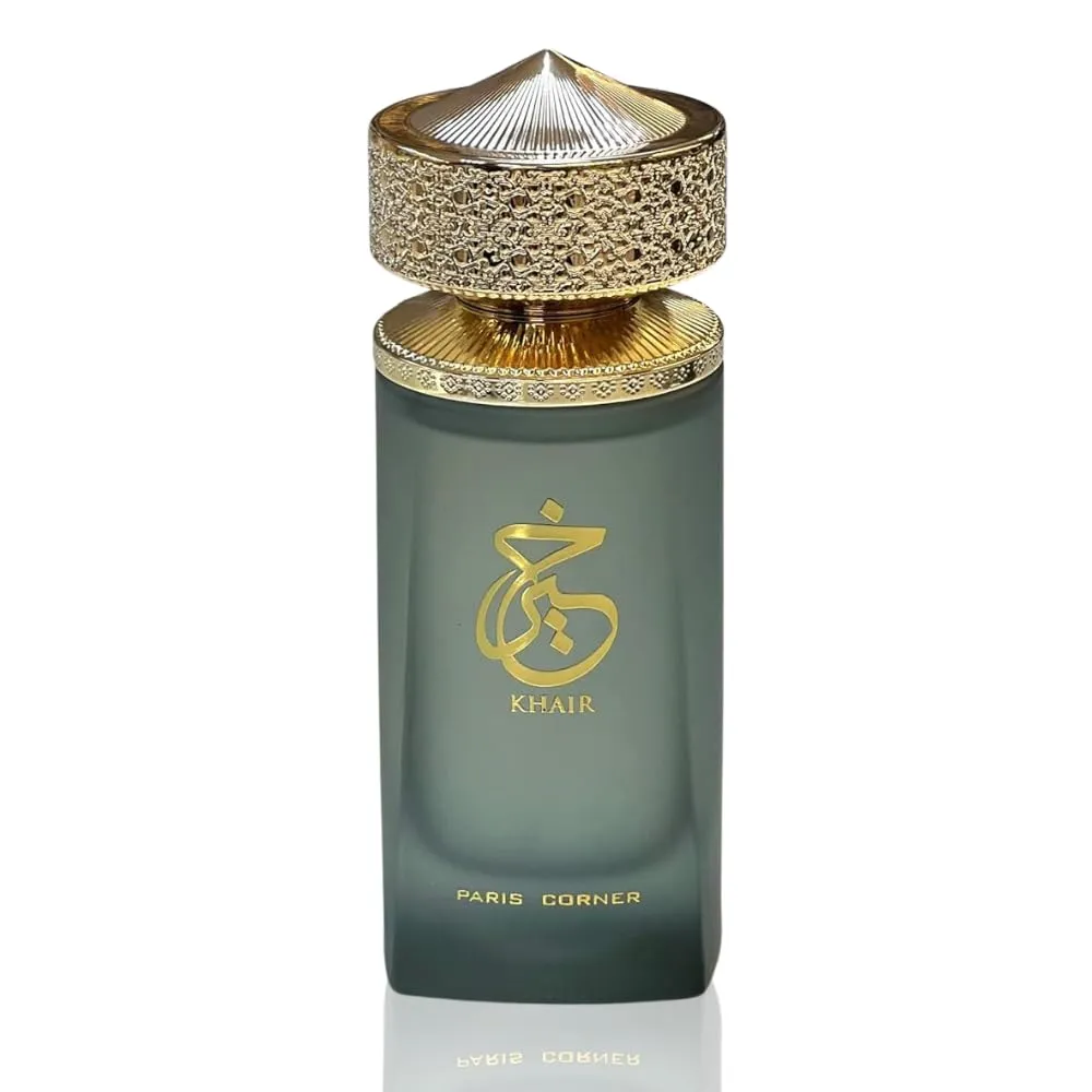 Paris Corner | Khair EDP 3.4 Fl Oz | Timeless Unisex Fragrance Featuring Davana, Italian Bergamot, and Pink Pepper for a Long-Lasting Elegant Scent Experience
