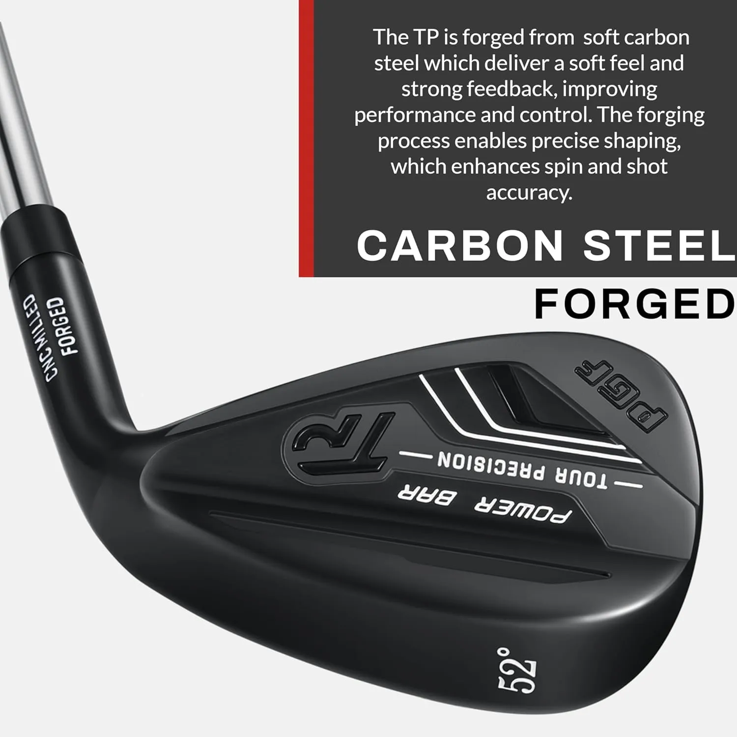 PGF Gold TP Full Face Milled Forged High-Toe Golf Sand Wedge Set for Men