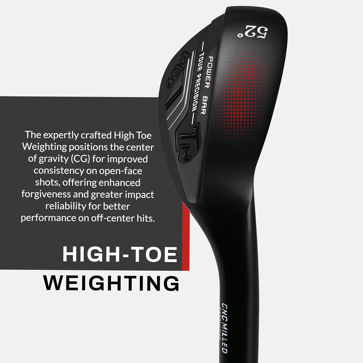 PGF Gold TP Full Face Milled Forged High-Toe Golf Sand Wedge Set for Men