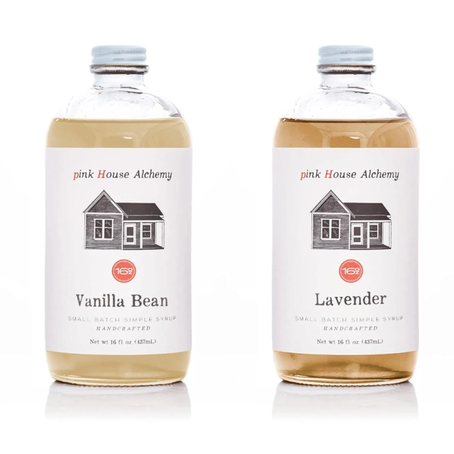 Pink House Alchemy Vanilla Bean and Lavender Syrup 16 OZ bottles