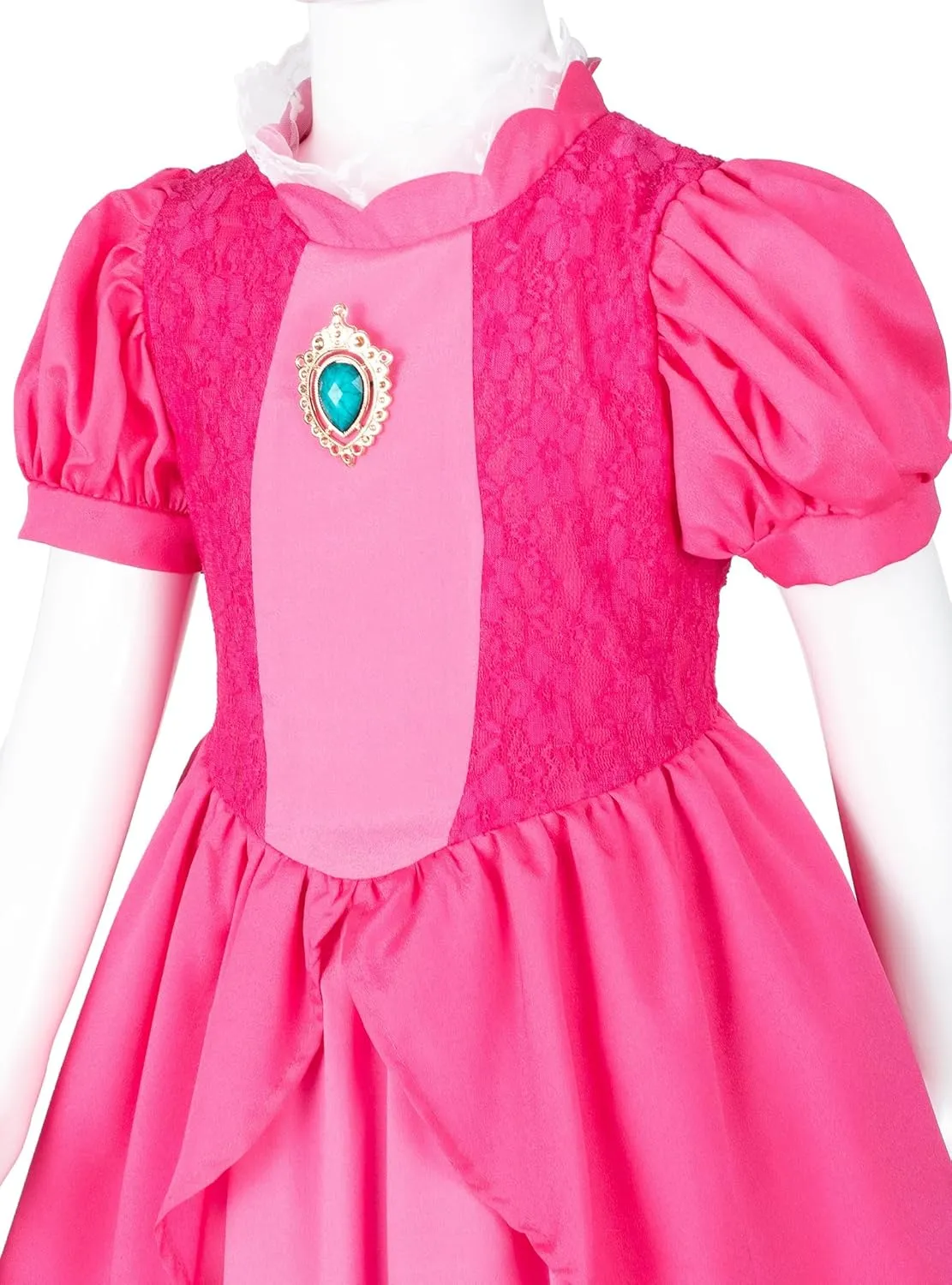 Pink Princess Dress for Girls - Princess Costume for Little Girls Dress Up with Accessories