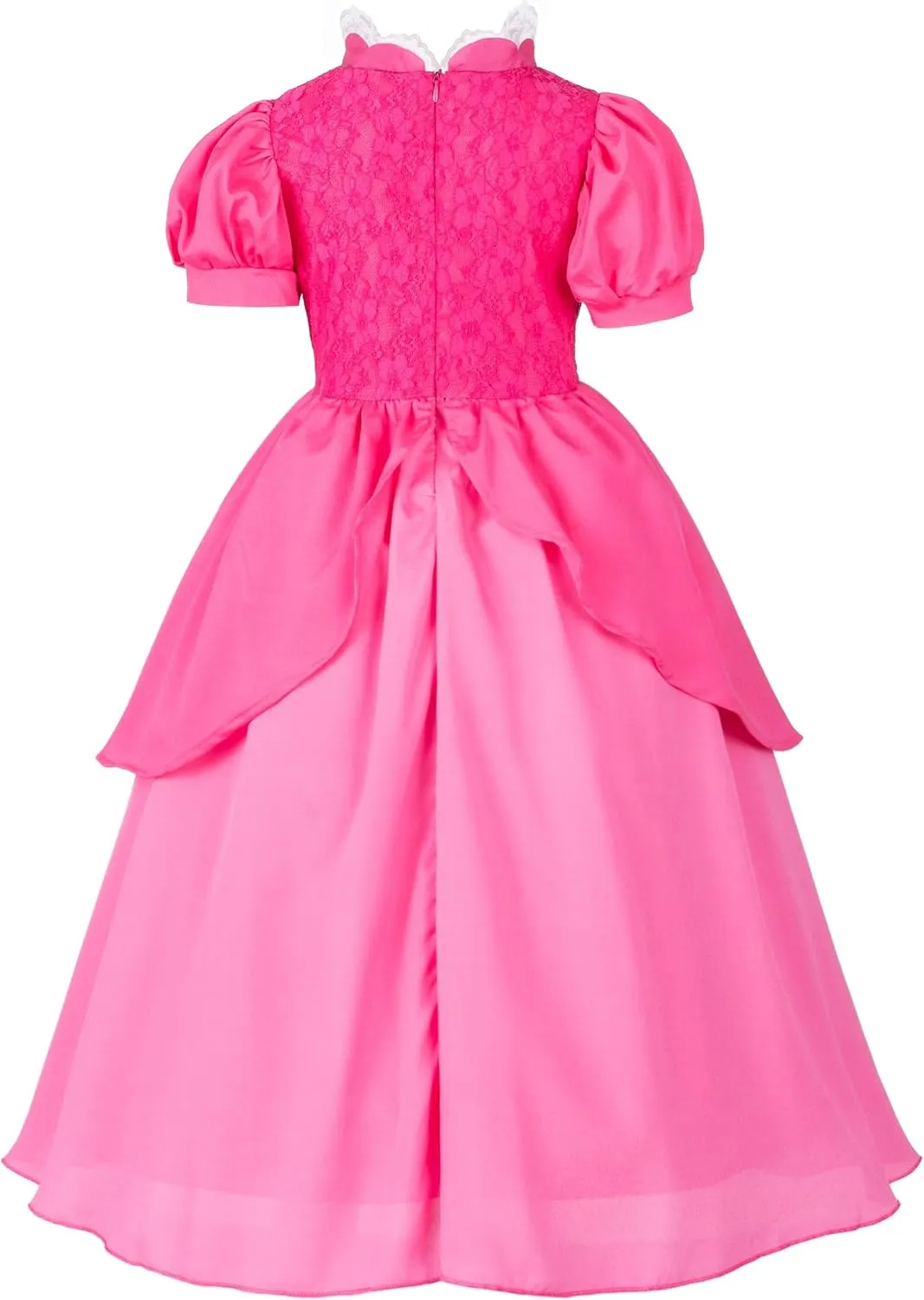 Pink Princess Dress for Girls - Princess Costume for Little Girls Dress Up with Accessories