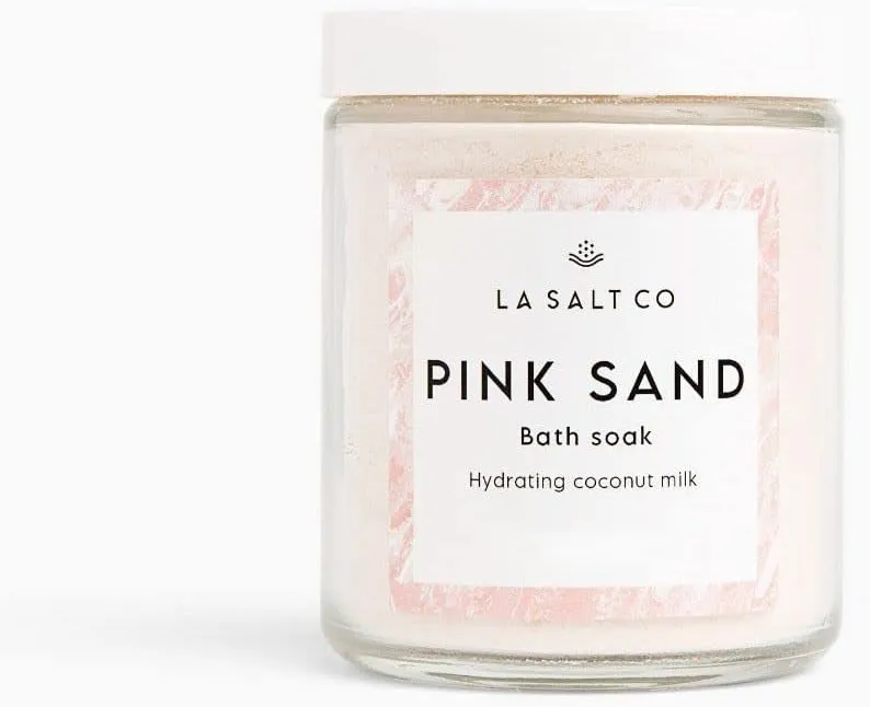 Pink Sand Coco Soak - Coconut Milk Bath Salt Soak with Himalayan Pink Salt - Smooth, Soften, and Detox Skin - All Natural, Organic, Vegan, 7 Ounces