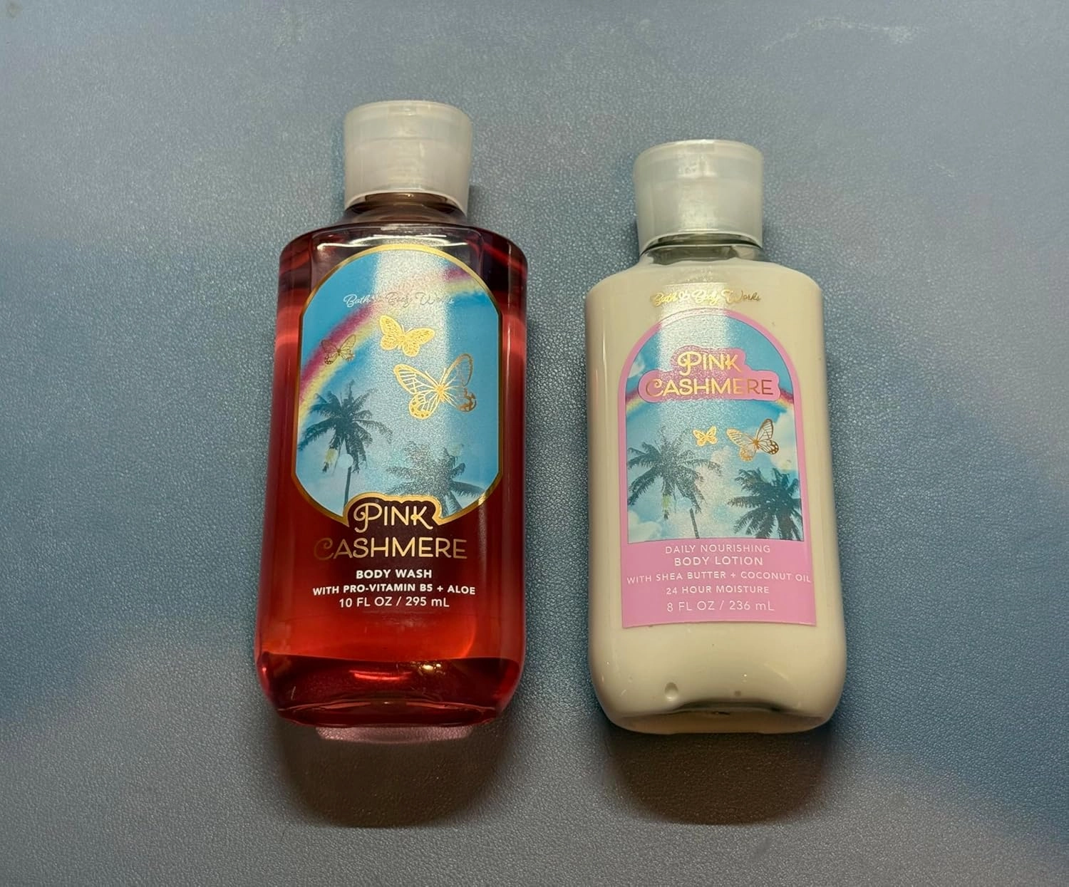 Pink Cashmere 2 pieces Gift Set by Bath Bod Works, Full Size, Body Wash(10 fl oz / 295 mL), Body Lotion(8 fl oz / 236 mL)