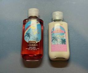 Pink Cashmere 2 pieces Gift Set by Bath Bod Works, Full Size, Body Wash(10 fl oz / 295 mL), Body Lotion(8 fl oz / 236 mL)
