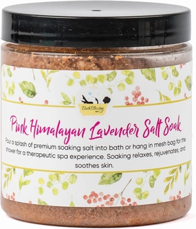 Pink Himalayan Lavender Salt Soak - Relaxation, Spa Experience, Soak Relaxes, Rejuvenates and Soothes Skin