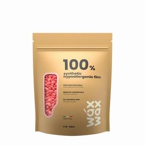 Pink Pearl Hard Wax Beads | Brazilian & Bikini Wax for Ultra Sensitive Skin | Rosin-Free, Hypoallergenic, Strip-Free, Low Melting, Cruelty-Free, Eco-Friendly Waxing Beads | Made In Italy-1.1lb