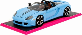 Pink Slips 1:24 W6 Porsche Carrera GT Die-Cast Car, Toys for Kids and Adults(Light Blue)