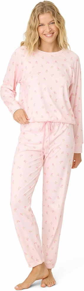 PJ Salvage Women's [Amazon Exclusive] Cloud Jersey Jogger Pajama 2-Piece Pj Set