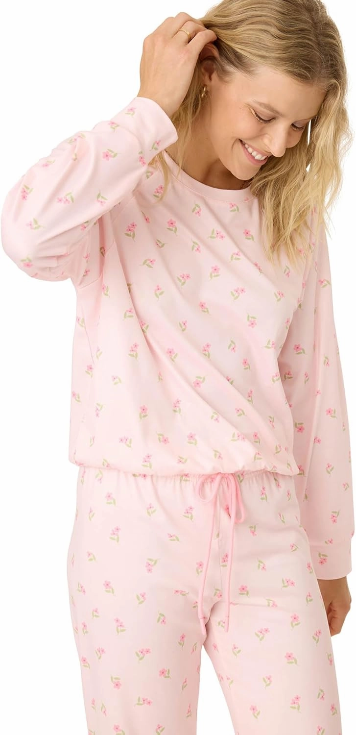 PJ Salvage Women's [Amazon Exclusive] Cloud Jersey Jogger Pajama 2-Piece Pj Set