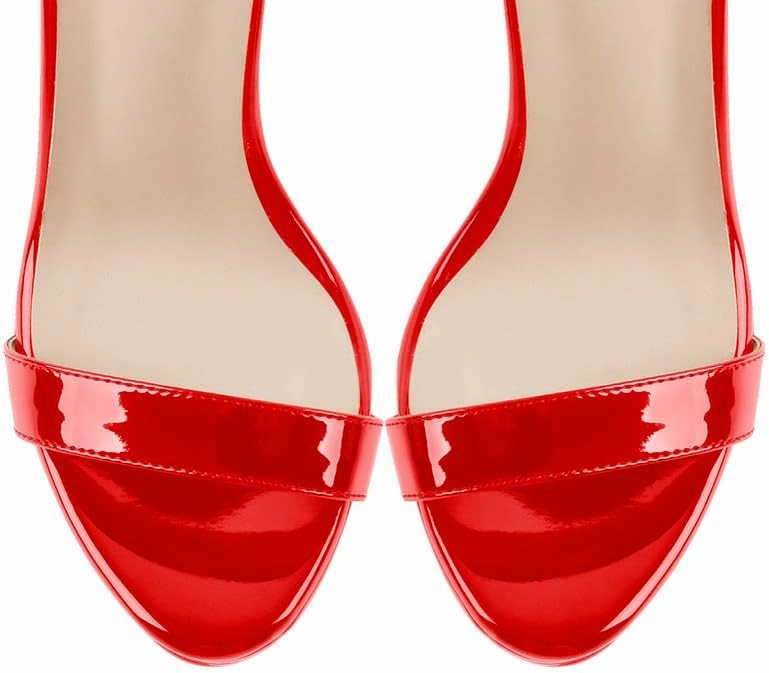 Platform Stiletto High Heels for Women, Round Open Toe Ankle Strap Sexy Heeled Sandals for Wedding Party Dress