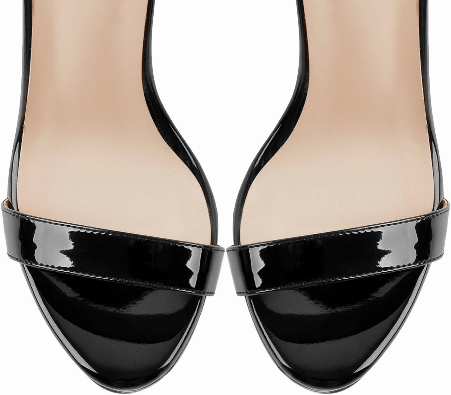 Platform Stiletto High Heels for Women, Round Open Toe Ankle Strap Sexy Heeled Sandals for Wedding Party Dress