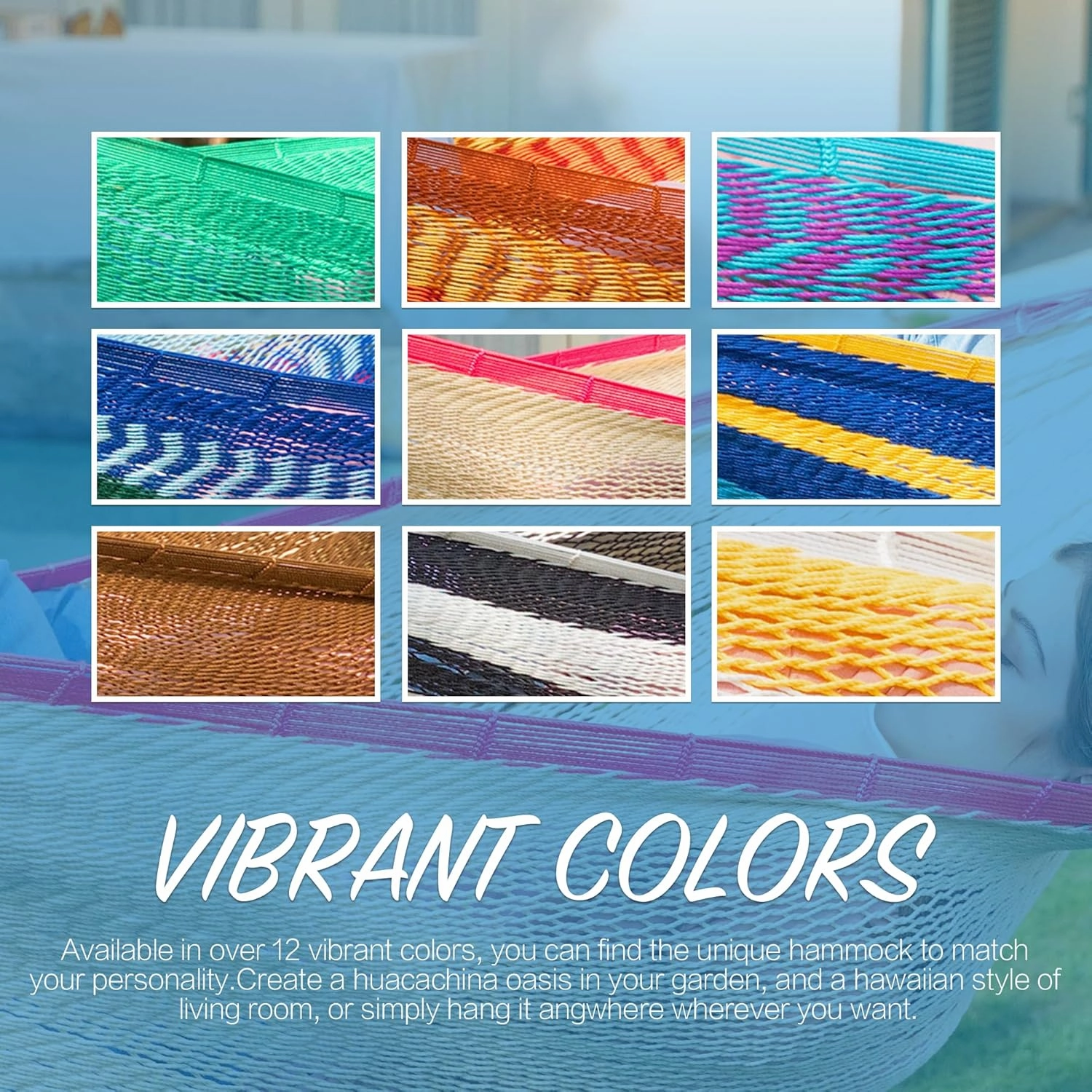 PNAEUT Mayan Hammock, Handwoven XL Thick Soft Rope Hammocks for Outdoor Indoor, Max 600 lbs Capacity, Tree Straps & Carabiners Included (Rambler Rose)