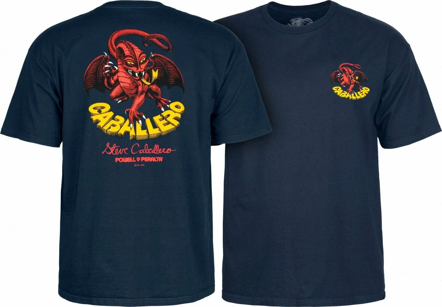 Powell Peralta Standard Short Sleeve, Navy, Double Extra Large
