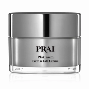 PRAI Beauty Platinum Firm and Lift Creme, Firming and Hydrating Face Moisturizer for Dry Skin and All Skin Types, Face Moisturizer for Skin Firming and Lifting, 1.7 Oz