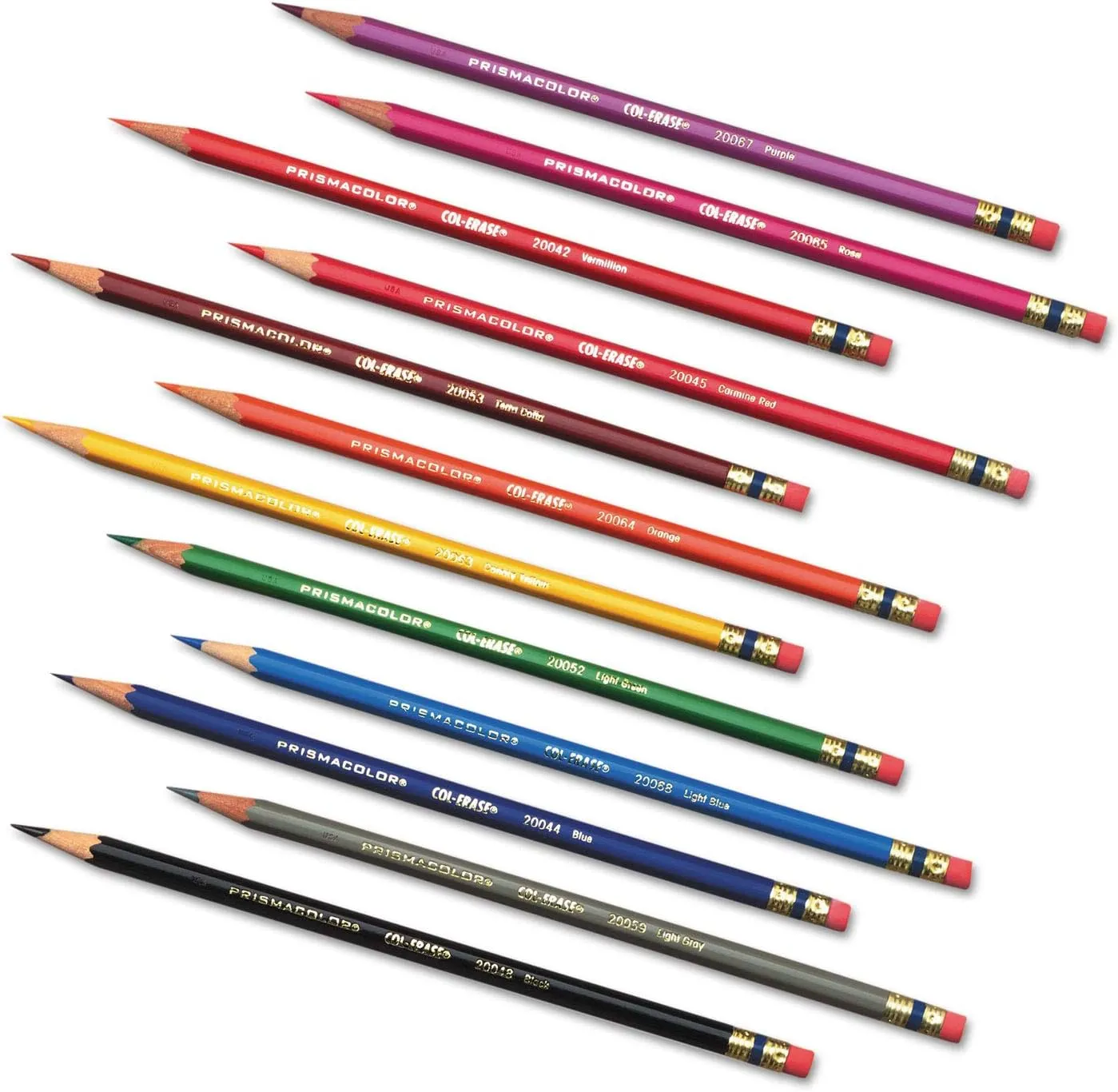 Prismacolor Col-Erase Erasable Colored Pencils, Adult Coloring, 24 Pack