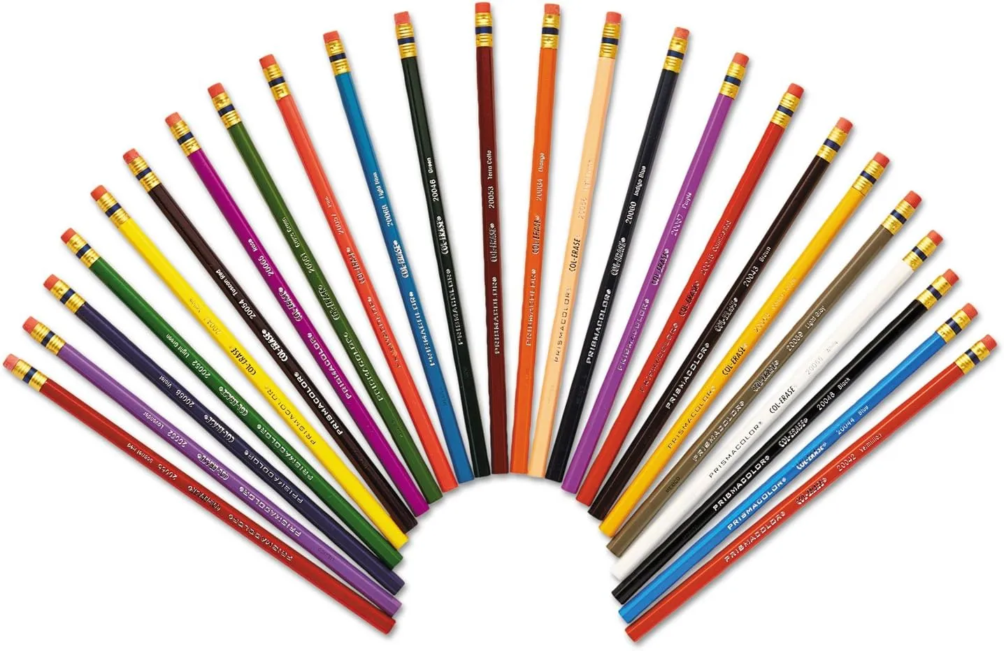 Prismacolor Col-Erase Erasable Colored Pencils, Adult Coloring, 24 Pack