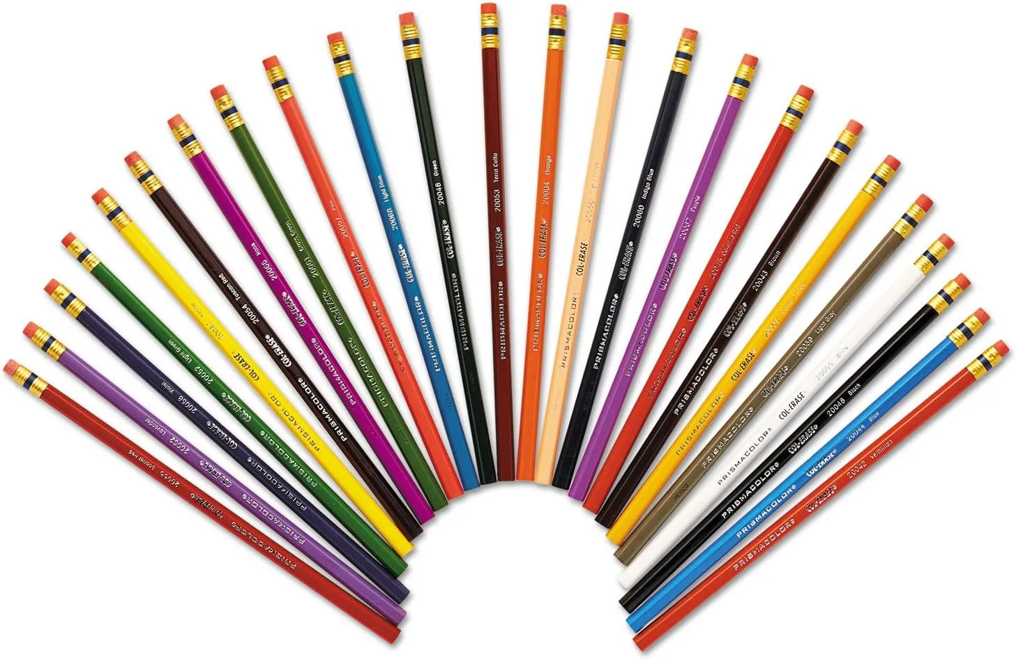 Prismacolor Col-Erase Erasable Colored Pencils, Adult Coloring, 24 Pack