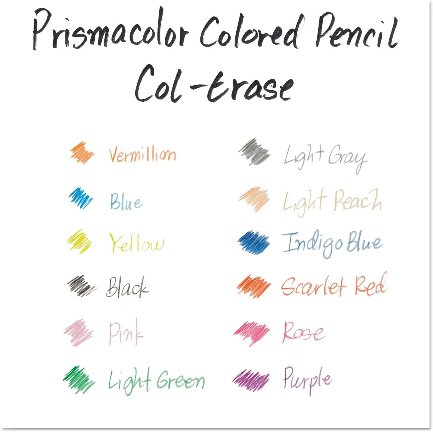 Prismacolor Col-Erase Erasable Colored Pencils, Adult Coloring, 24 Pack