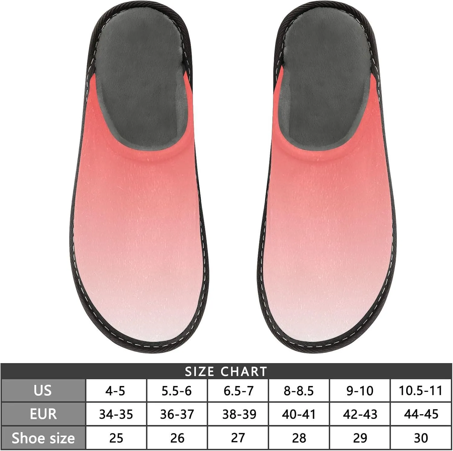 Purple Rose Gradient House Slippers for Women Men Non-Slip Cute Slippers