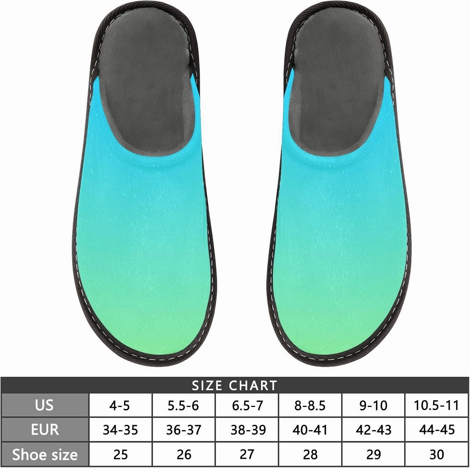 Purple Rose Gradient House Slippers for Women Men Non-Slip Cute Slippers